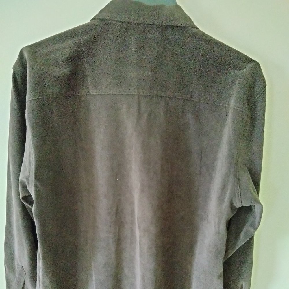 Bill Blass Stretch Shirt Jacket, M - Picture 2 of 5